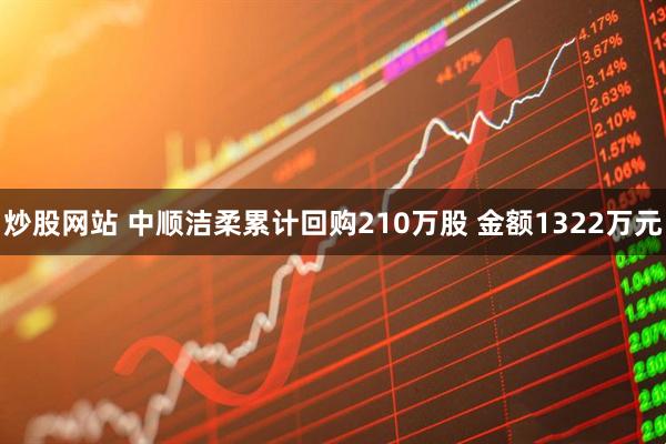 炒股网站 中顺洁柔累计回购210万股 金额1322万元